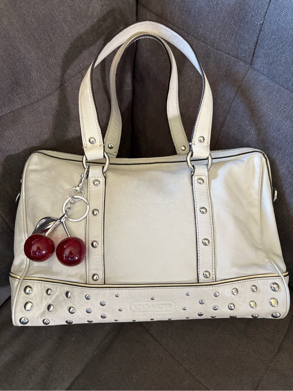 Coach vintage studded satchel
